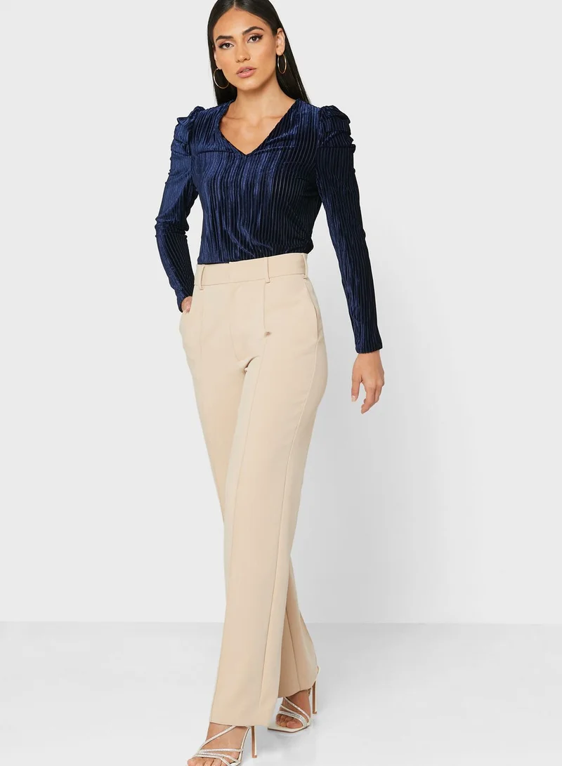 VERO MODA Puff Sleeves Knitted Top