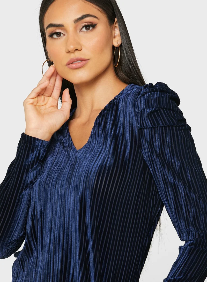 VERO MODA Puff Sleeves Knitted Top