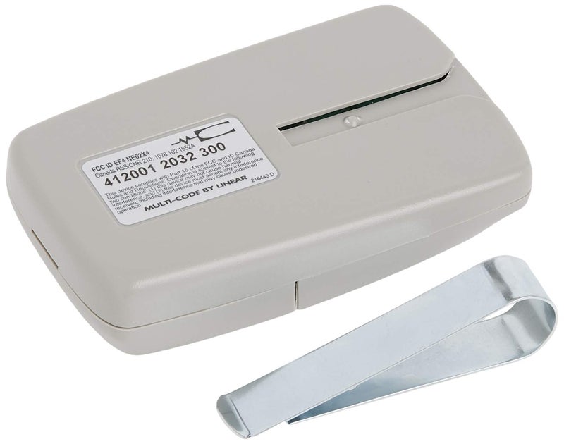 Linear MCS412001 Multi-Code 2-Channel Visor Transmitter, Original Version,Soft Gray - Image 4