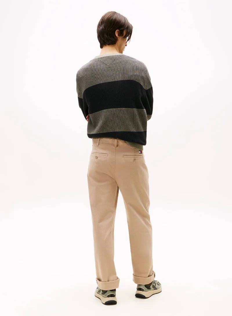 TOMMY JEANS Coastal Taupe Jamie Soft Twill Chino Pants for Men | Best Price UAE