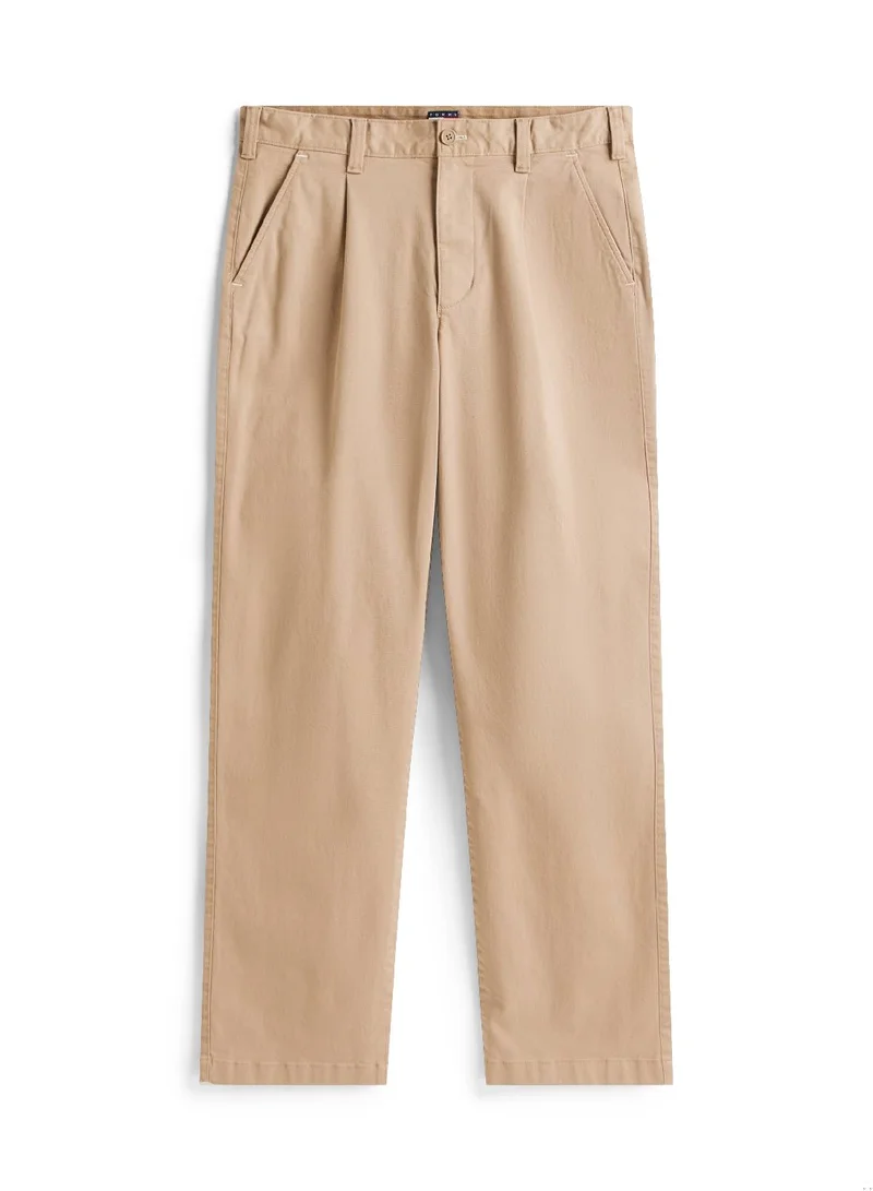 TOMMY JEANS Coastal Taupe Jamie Soft Twill Chino Pants for Men | Best Price UAE
