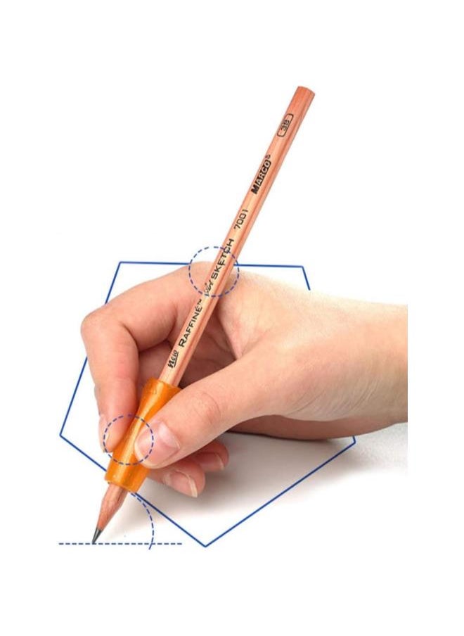 silvercnc - silvercnc 20pcs Child Gripper Silicone Pen Holder Covers Writing Aid Gripper Trainer Finger Grip Posture Correction Tool for Kids Preschoolers School Supplies - Image 1