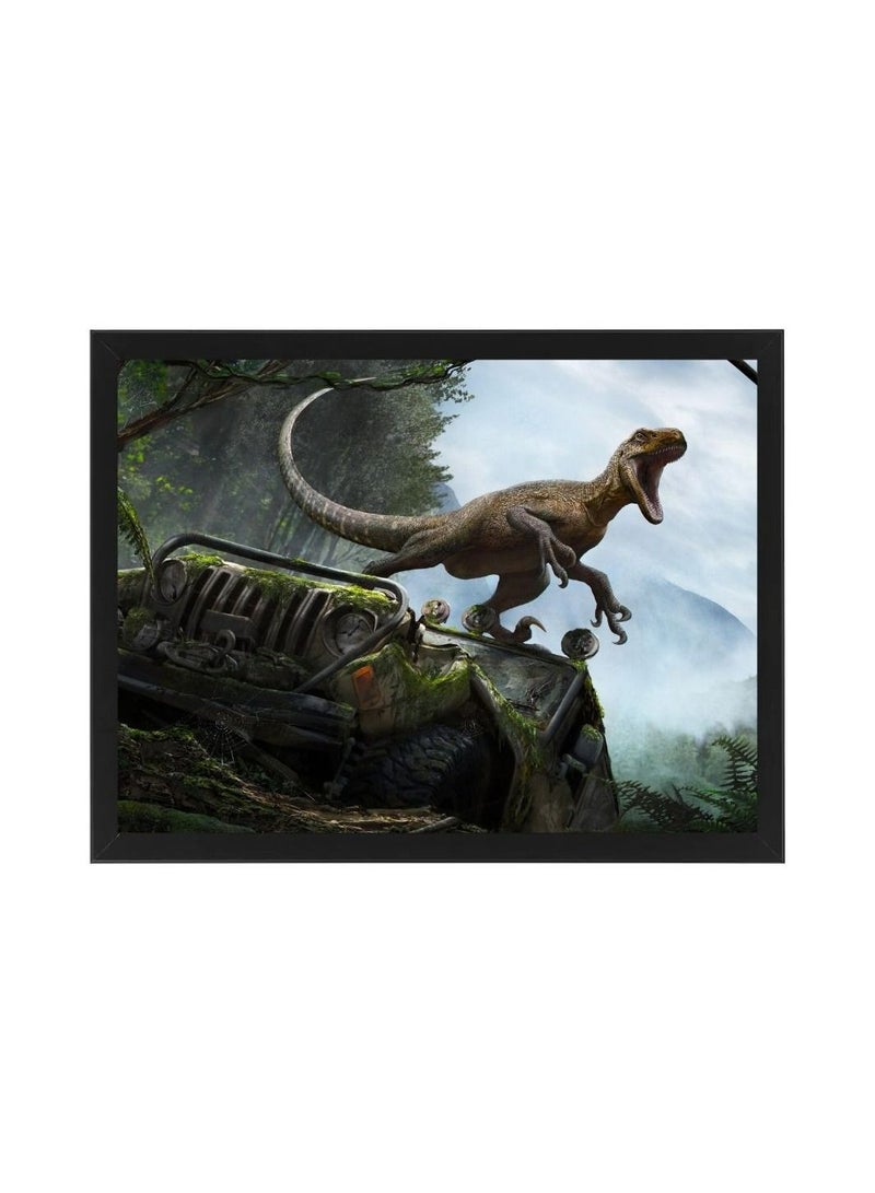 RKN Digital Wall Art Poster Frame Jurassic Park  30X40 cm - Image 1