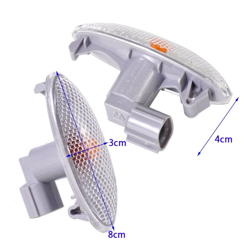 Generic beler Amber Fender Side Marker, Side Turn Signal Light, Fit for Toyota Corolla Auris Yaris RAV4  - Image 2