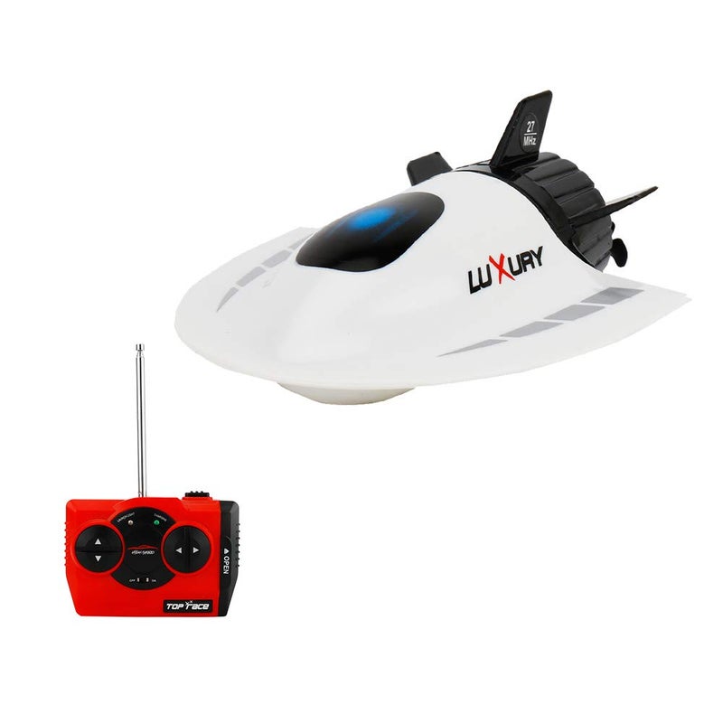 GoolRC Mini RC Submarine Boat, Remote Control Waterproof Diving Toy (White) - Image 1