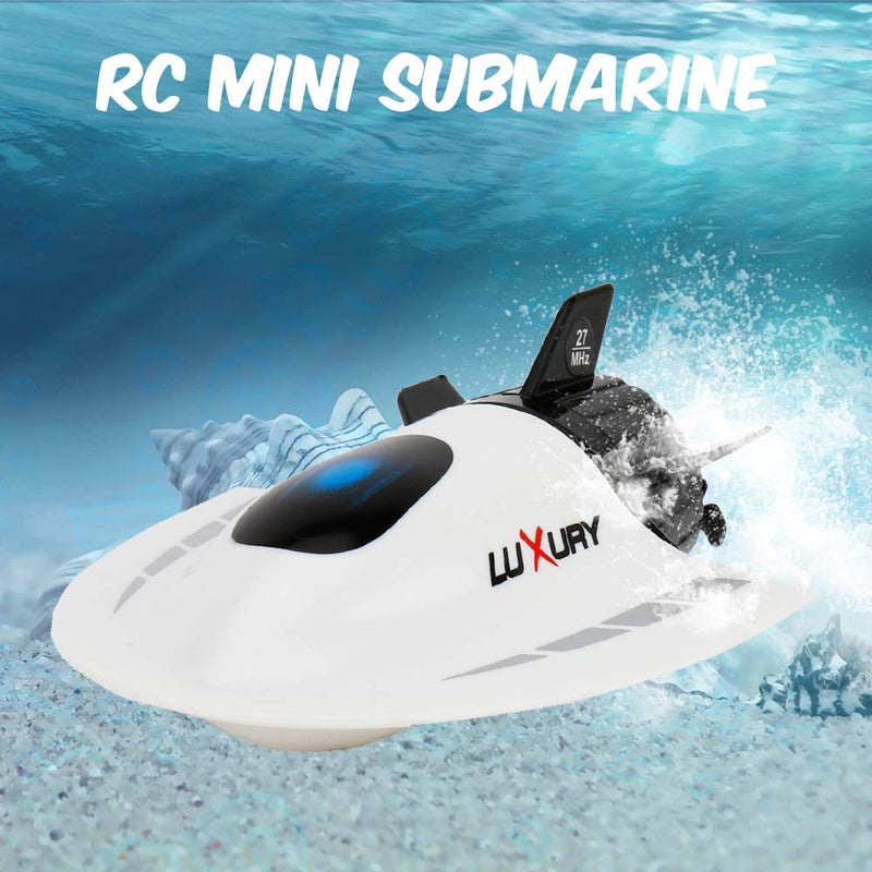 GoolRC Mini RC Submarine Boat, Remote Control Waterproof Diving Toy (White) - Image 3