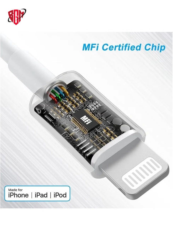 BGM MFi Certified 20W USB C Fast Charger Plug Cable for iPhone 13 12 Pro Max/Mini/11/XS/XR/X/8 Plus/iPad  - Image 3