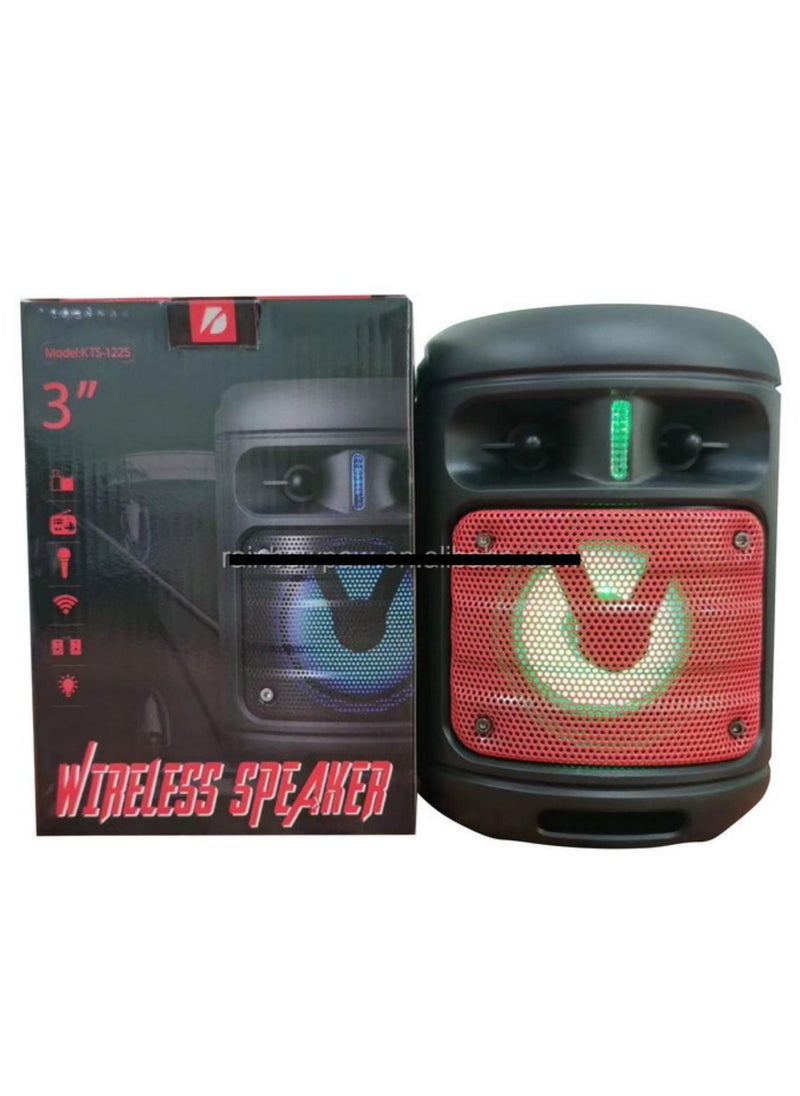 Wireless Portable Bluetooth Speaker With Lamp mode Switching kts-1225