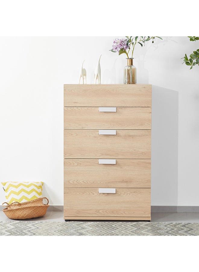 Home Box Edmonton Chest of 5-Drawers 78 x 123 x 39 cm  - Image 1