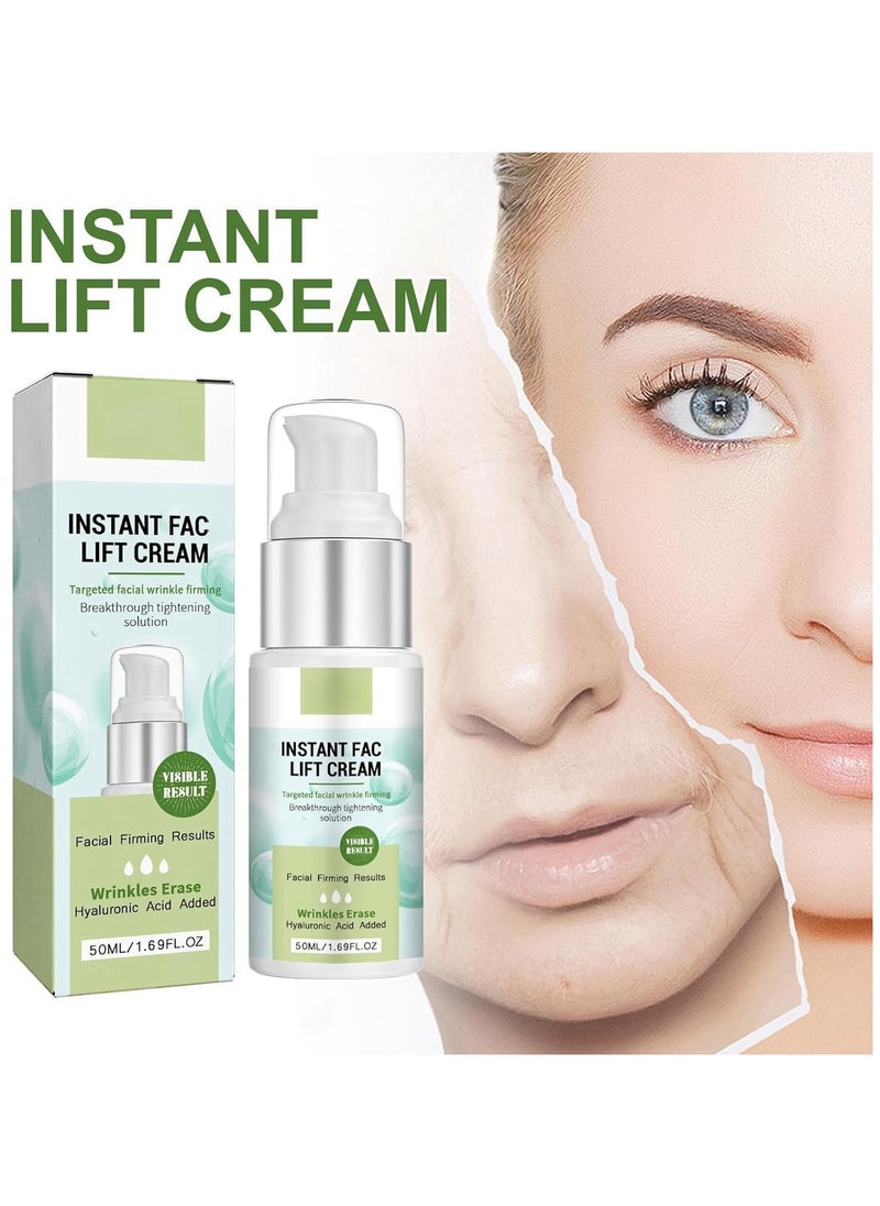 Hoygi - Face Tightening Cream, Instant Face Lifting and Tightening Cream and Tightening Cream with Hyaluronic Acid, Instant Wrinkle Remover, Anti-Aging Face Cream for Tightener Skin - Image 1