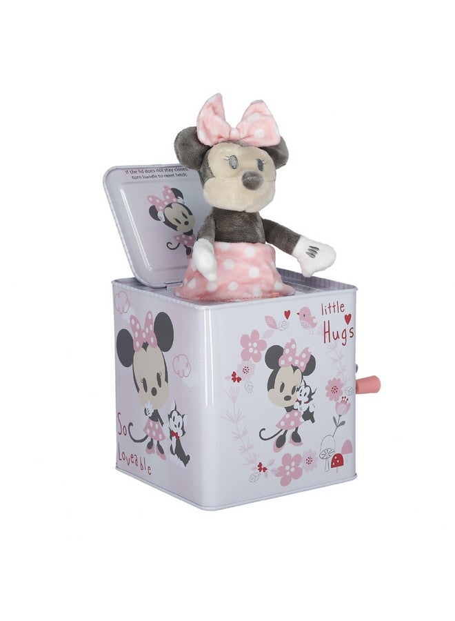 Kids Preferred Disney Baby Minnie Mouse Jack-in-The-Box - Musical Toy for Babies- Pink  - Image 1