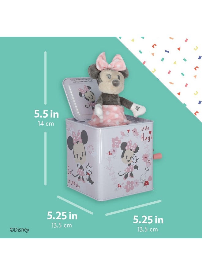 Kids Preferred Disney Baby Minnie Mouse Jack-in-The-Box - Musical Toy for Babies- Pink  - Image 4