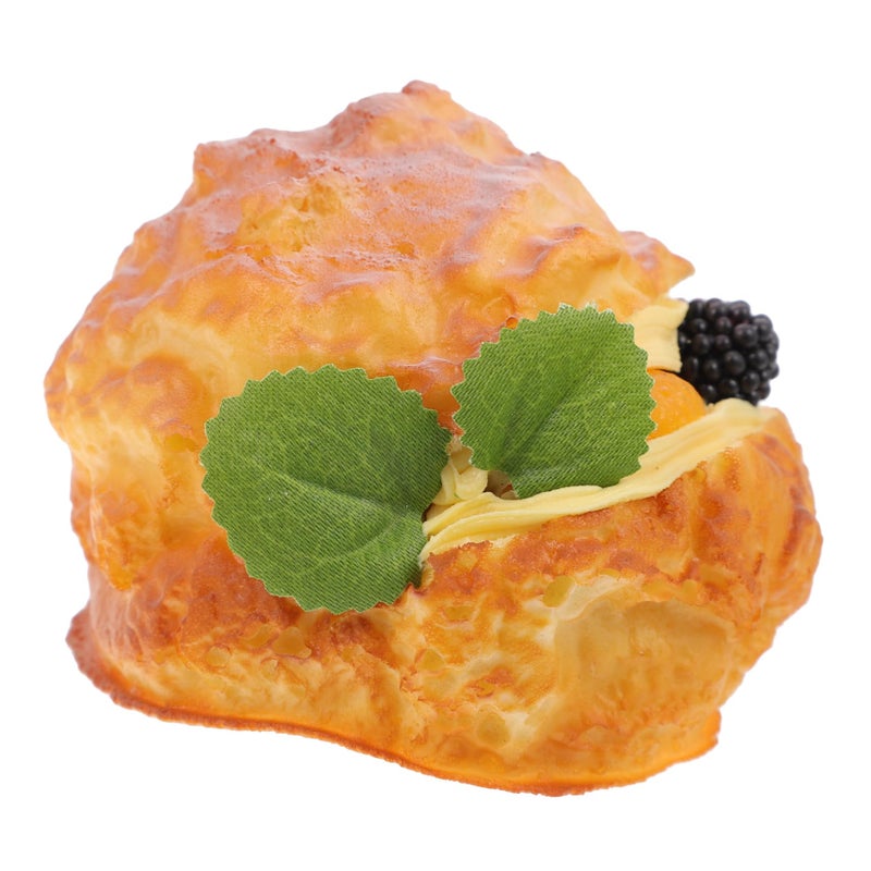Realistic Fruit Puff Model Decorative Dessert Prop for Bakery Display Home Kitchen Photo - Image 2