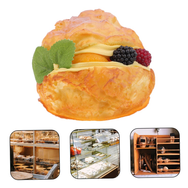 Realistic Fruit Puff Model Decorative Dessert Prop for Bakery Display Home Kitchen Photo - Image 4