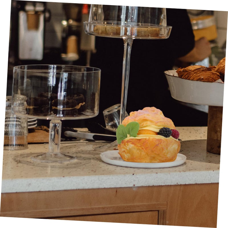 Realistic Fruit Puff Model Decorative Dessert Prop for Bakery Display Home Kitchen Photo - Image 5