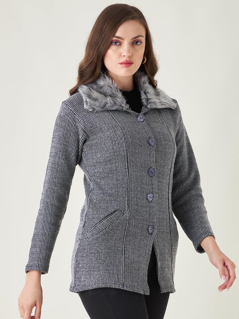 Pivl Women Grey Sweater for Winter - Image 4