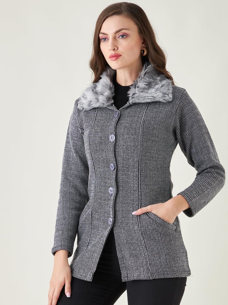 Pivl Women Grey Sweater for Winter - Image 3