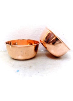 IFH Dacor IFH Utansils Indian Premium Round Bowl Dacorative Designer Ice Cream Royal Dishes Copper Catori  - Image 2