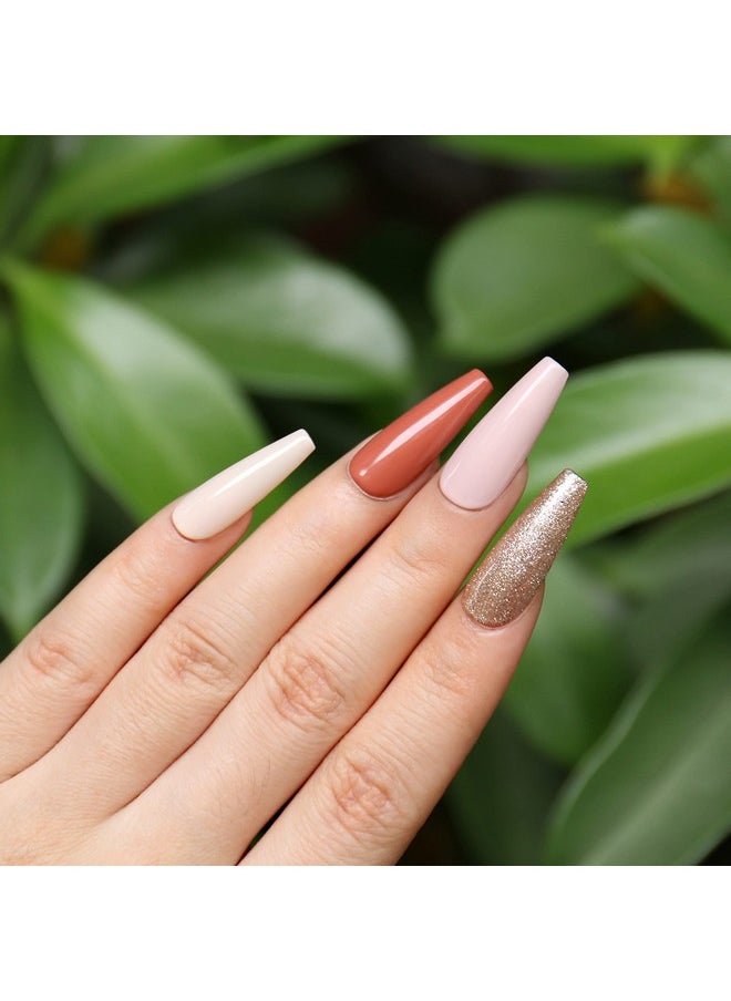 AIMEILI AIMEILI Hema Free Solid Gel Nail Polish 12 Colours Neutral Nude Brown Solid Nail Gel Soak Off U V LED Neutral Solid Cream Gel Polish Set 3  - Image 2