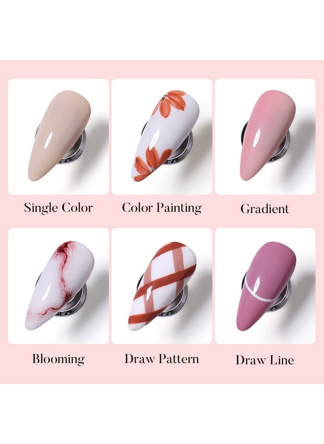 AIMEILI AIMEILI Hema Free Solid Gel Nail Polish 12 Colours Neutral Nude Brown Solid Nail Gel Soak Off U V LED Neutral Solid Cream Gel Polish Set 3  - Image 5