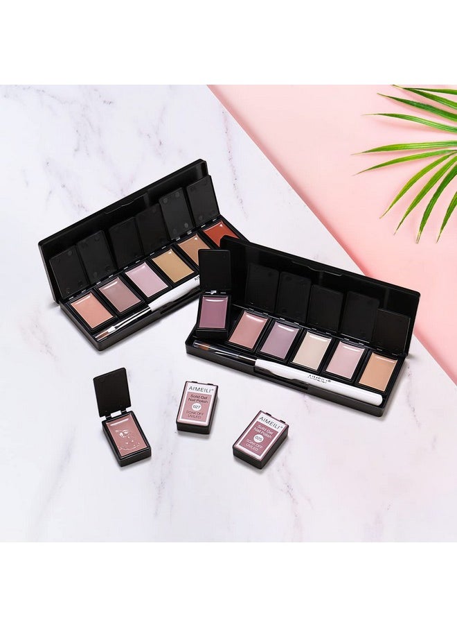 AIMEILI AIMEILI Hema Free Solid Gel Nail Polish 12 Colours Neutral Nude Brown Solid Nail Gel Soak Off U V LED Neutral Solid Cream Gel Polish Set 3  - Image 3
