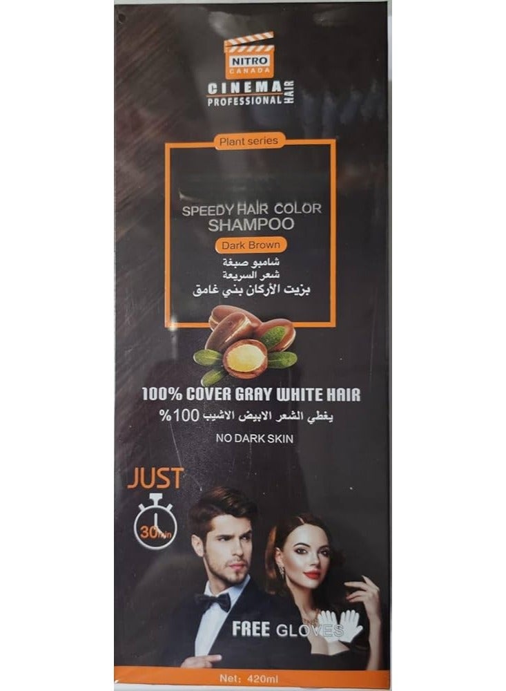 NITRO CANADA لون شعر نيترو كندا بني داكن