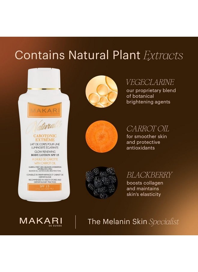 Makari - MAKARI Carotonic Extreme Body Lotion (17.6 oz) | Fights Excess Oil Production | Helps Fade Body Scars and Marks | Skin Brightening Formula | Helps Resist Aging and Promotes Healthy Radiance - Image 1