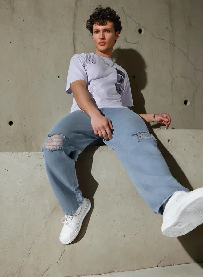 هوبرهولمي جينز رمادي للرجال