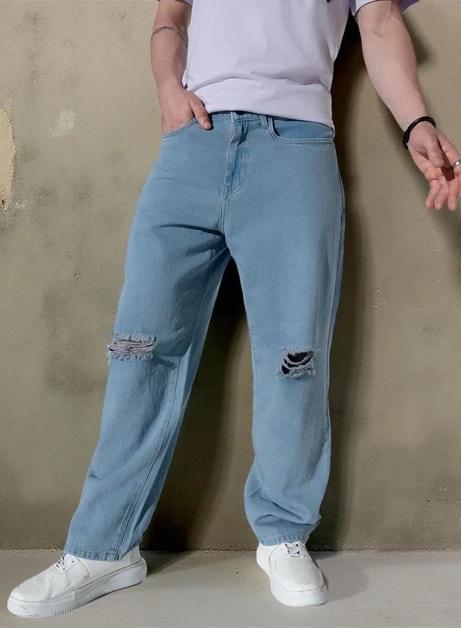 هوبرهولمي جينز رمادي للرجال