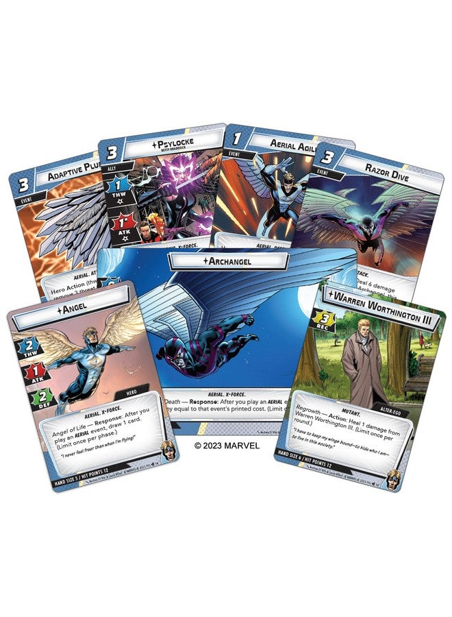 Fantasy Flight Games Marvel Champions The Card Game Angel HERO PACK - Superhero Strategy Game, Cooperative Game for Kids and Adults, Ages 14+, 1-4 Players, 45-90 Minute Playtime, Made by Fantasy Flight Games - Image 2
