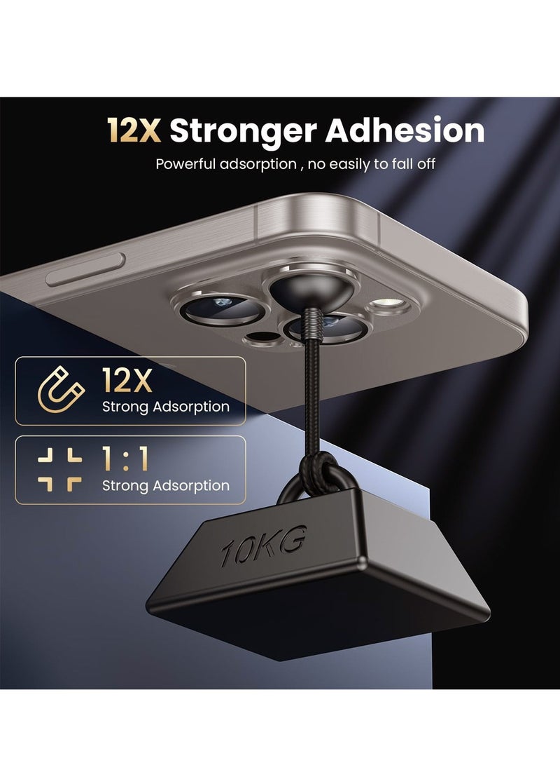 Wtech Apple iPhone 16 Pro / iPhone 16 Pro Max 2024 Premium Camera Styling Aluminum Frame Lens Protector - Clear/Champagne Titanium - Image 3