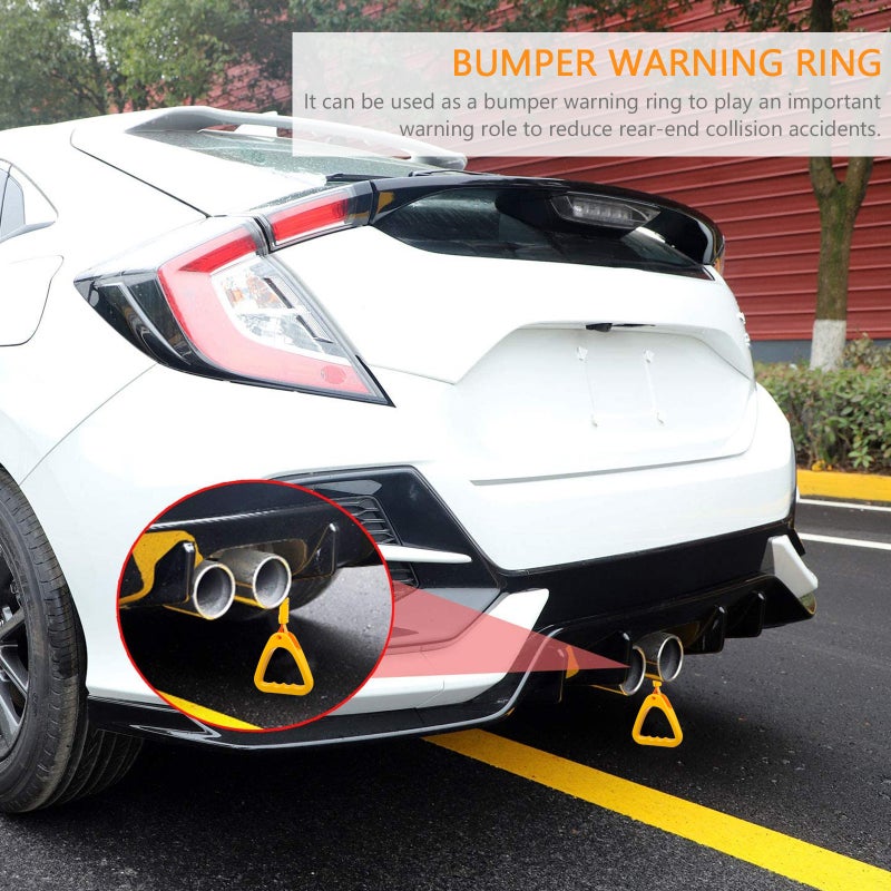 2pcs Car Hand Straps Decorative Warning Chic Shaped Subway Handles - Image 4