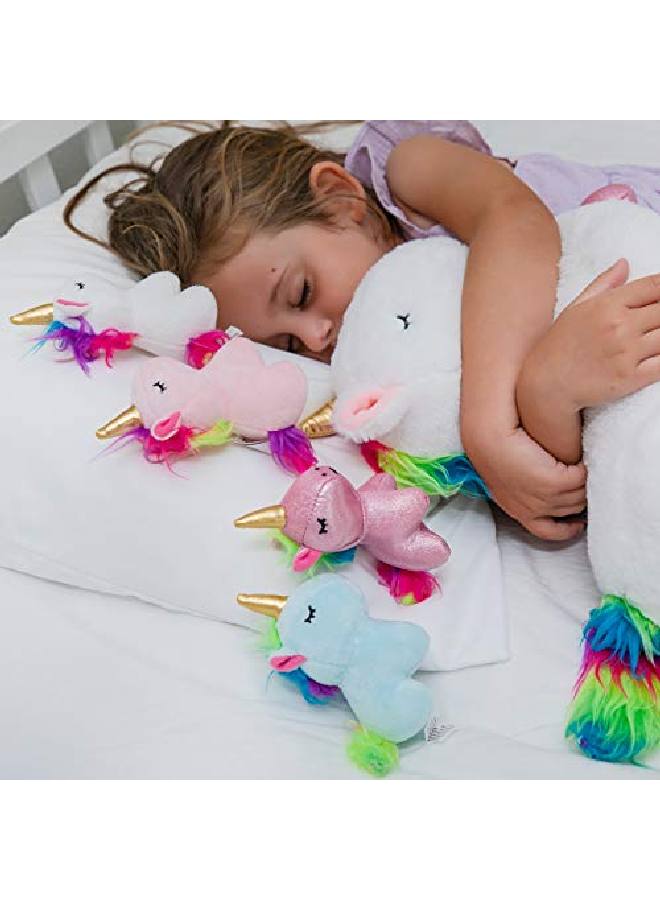 PixieCrush Unicorn Stuffed Animals For Girls Ages 3 4 5 6 7 8 Years; Stuffed Mommy Unicorn With 4 Baby Unicorns In Her Tummy; Toy Unicorn Pillows For Girls - Image 4