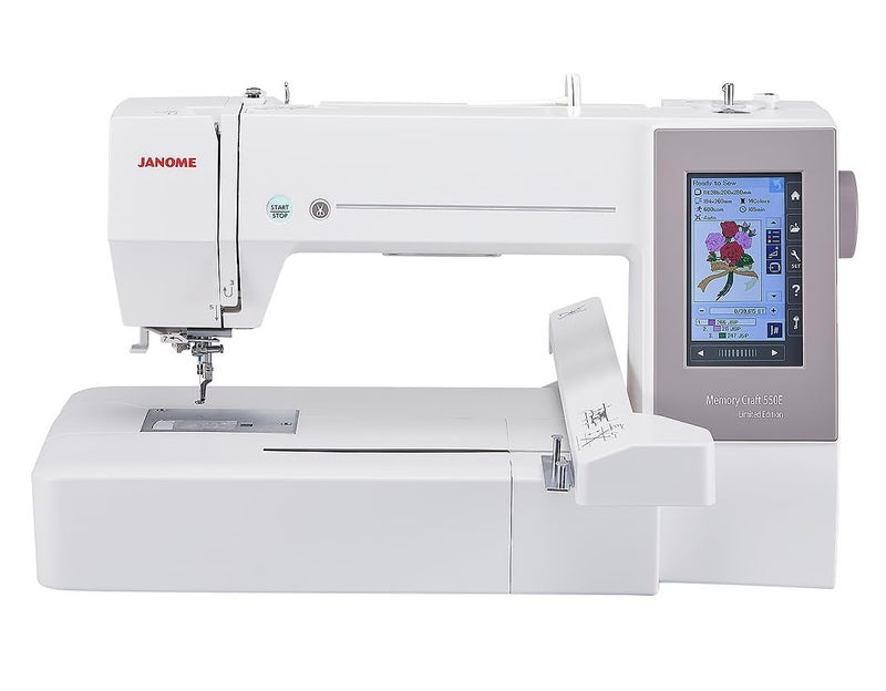 Janome Memory Craft 550E Limited Edition 14x79 Embroidery Machine - Image 2