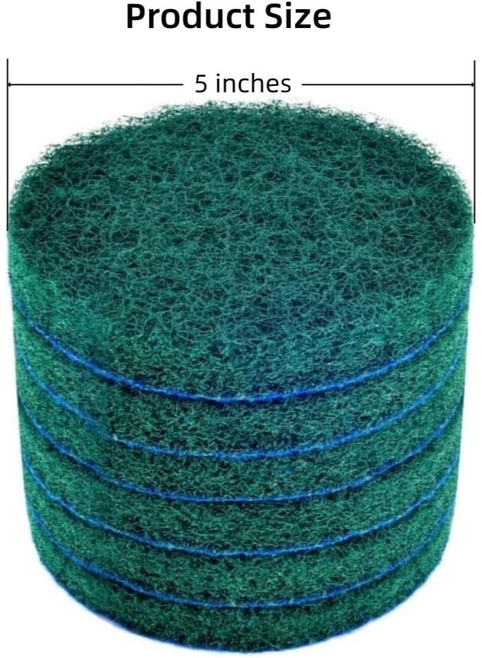 6-Pack Replacement Scrub Pads, Super Abrasive, Green (5 Inch) - Image 5