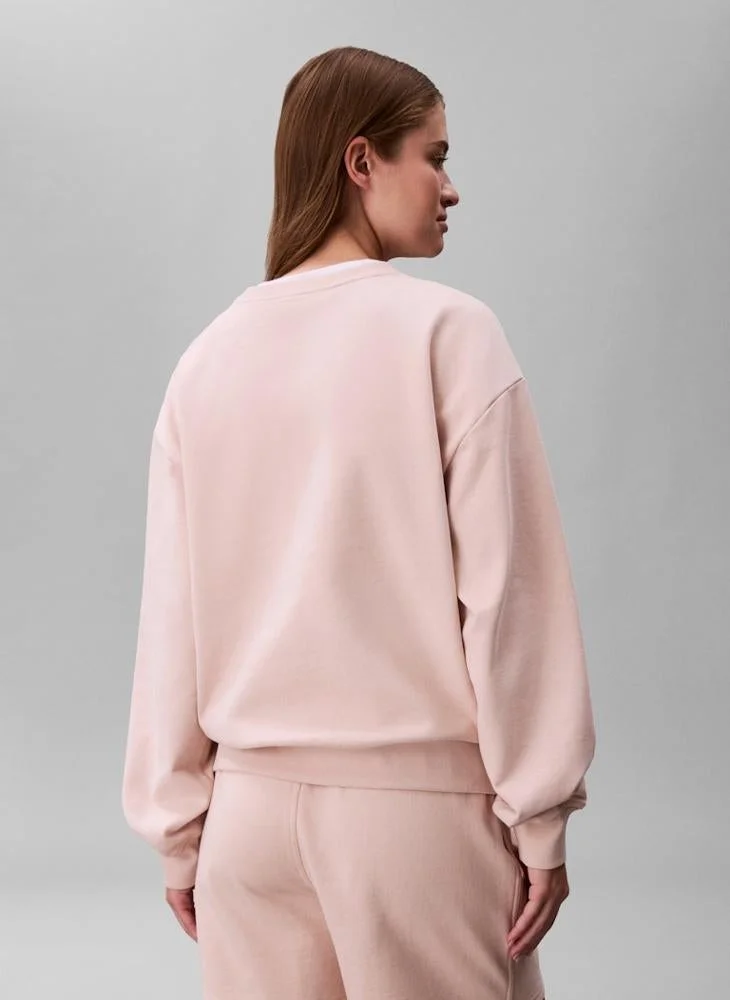Calvin Klein Jeans  Monologo French Terry Sweatshirt for Women | Best Price UAE