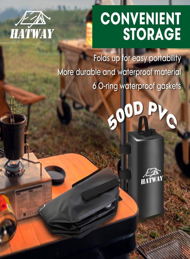 Hatway Canopy Weights,132 LBS Canopy Water Weight Bag Set of 4 Leg Weights for Pop Up Canopy,Gazebo,Canopies,Tent-4 * 15L-Black - Image 2