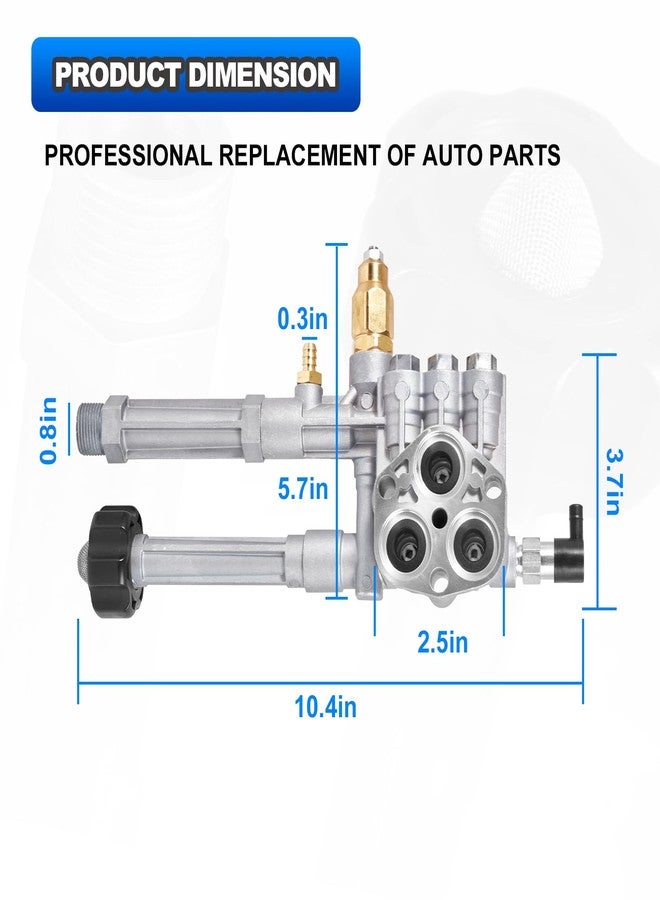 AUTOBABA Pressure Washer Pump Head Assy, Compatible with AR42940 AR Pump-SRMW2.2G26/ RMW2.2G24 Pump Head AR42518 AR43061 AR42940 Replacement Kit - Image 2