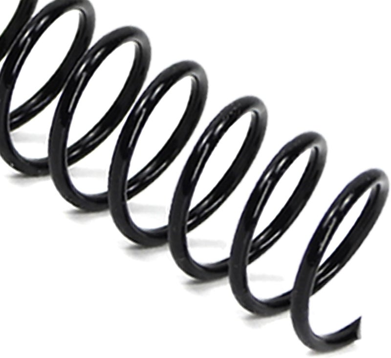 RAYSON 22.2mm Plastic Spiral Coil Binding 3:1 Pitch, 7/8 inch, 190 Sheets Capacity Black Coil Binding Spines - Versatile for Office and Educational Tasks, Pack of 50 - Image 1