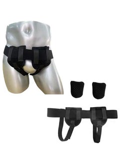 Hernia Belt for Men and Women, Removable Compression Pad, Hernia Support Truss for Inguinal, with 2 Removable Compression Pads, Inguinal or Lower Abdominal Hernia Belt, for Incisional Hernia (Black)