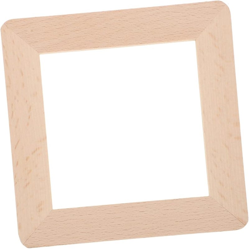غطية لوحة الحائط من خشب الزان الصلب 12.8 × 12.8 × 0.6 سم، زينة مأخذ التيار الكهربائي، سهلة التركيب، تحسين المنزل - Image 1