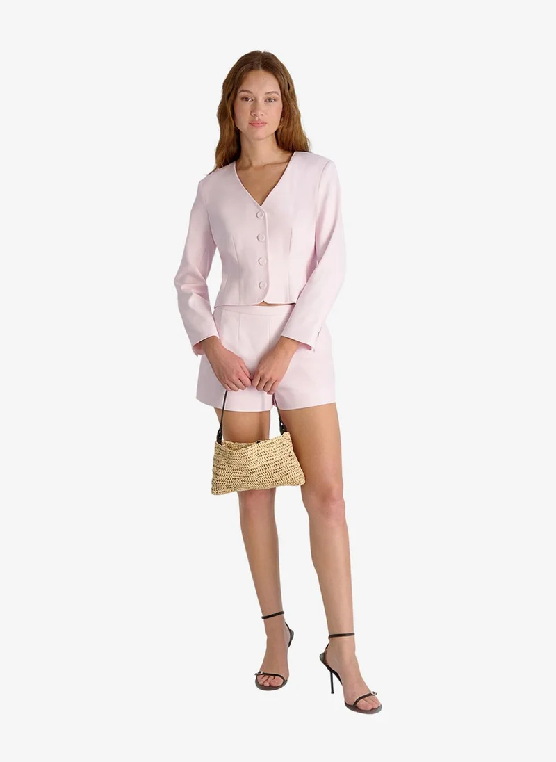 French Connection Pink Icing Women's Pink Icing Halsey Twill Tailord Crpd Jacket for Women | Best Price UAE