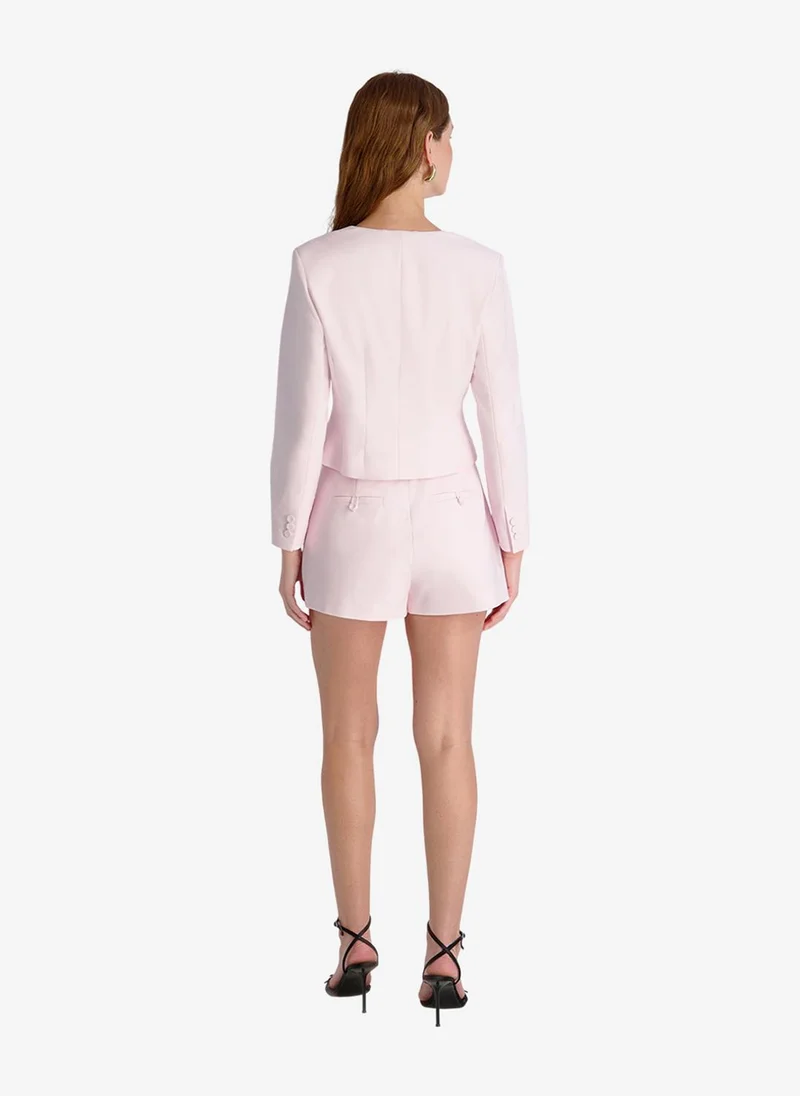 French Connection Pink Icing Women's Pink Icing Halsey Twill Tailord Crpd Jacket for Women | Best Price UAE