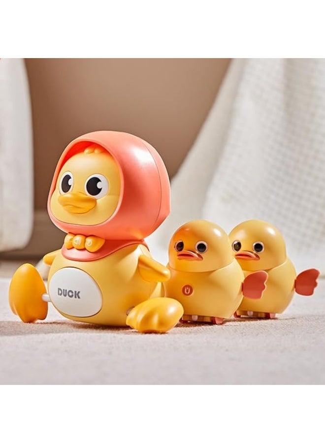 ALMEKAQUZ Rocking Duck, Magnetic Toys, Soothing Crawling Duck, Electric Interactive Toys, Musical Storytellers, Night Lights, Soothing Music for Baby Toddler - Image 2