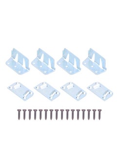 Thoraya 4PCS Bed Rail Brackets Portable Stainless Steel Bearing Strong Bed Replacement Parts  - Image 1