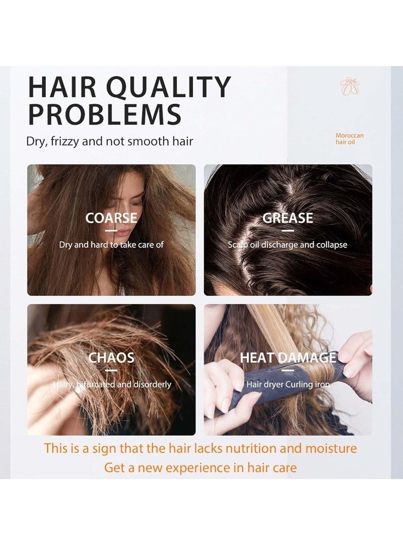 MOIKA Moroccan Argan Hair Oil Treatment (3.52 FL OZ), Long-Lasting Nourishing Oil for Dry & Damaged Hair, Skin, Face, Body, and Scalp â Weightless Formula for Repair and Hydration - Image 2