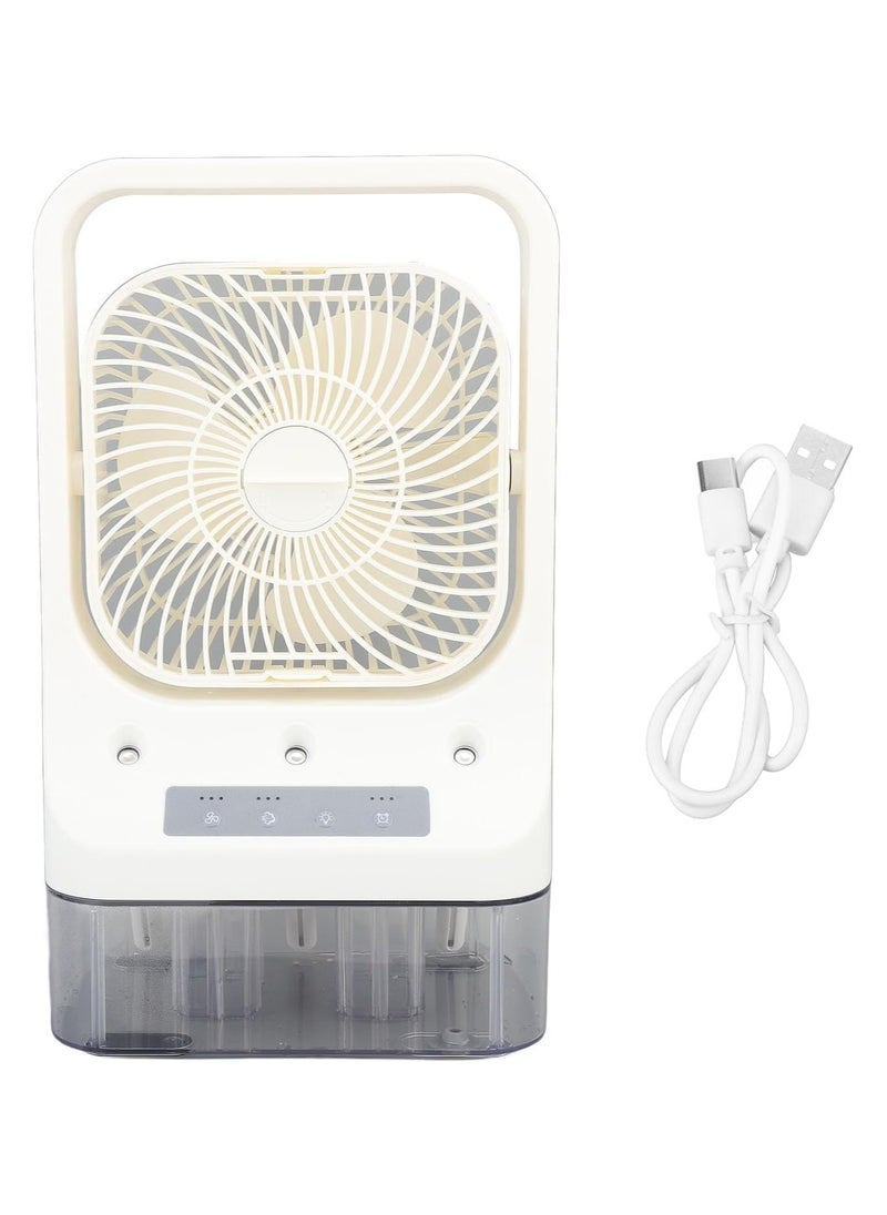 Generic Portable Evaporative Mist Fan with 3 Speed Settings, Automatic Timer & 7 Night Lights – Compact Air Cooler for Bedroom & Office – Cool Mist Technology  - Image 1