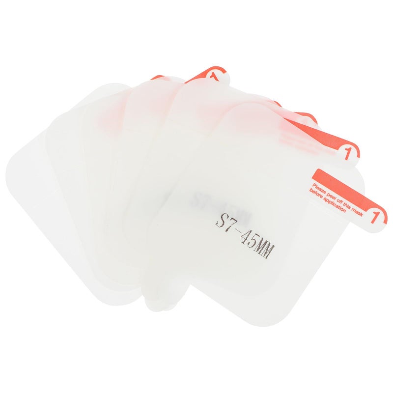 6 Pack Screen Protector Fit Watch Series 7 45mm HD Anti Scratch Soft Film - Image 2