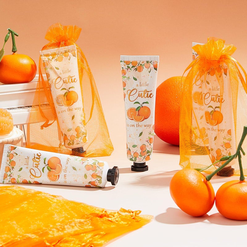 Swiffen 48 Sets a Little Cutie Is on The Way Hand Cream Gifts Bulk Baby Shower Hand Cream Travel Size Lotion Bulk Orange Party Supplies Favors Birthday for Guest - Image 5