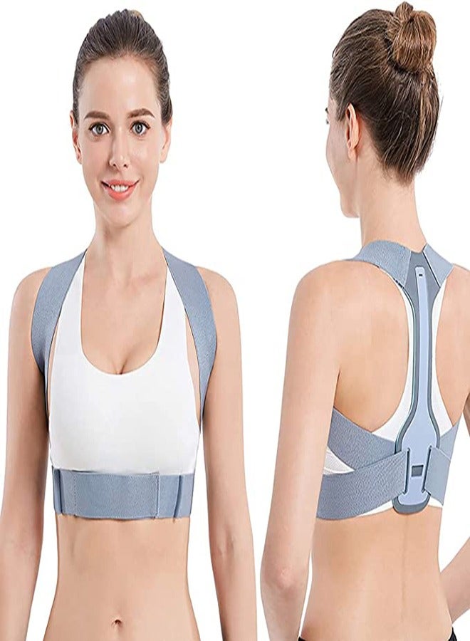 SYOSI Back Support Posture Corrector, Brace, Posture Corrector For Women And Men-Fully Adjustable, Comfortable Neck And Shoulder Relief